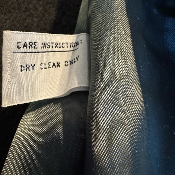 John Weitz Cashmere Wool blend Double-Breasted Dark Gray Coat Sz 4p - Picture 5 of 15